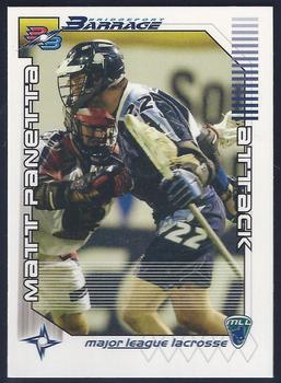 2001 Major League Lacrosse #NNO Matt Panetta Front